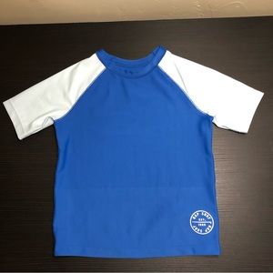 Baby gap surf swimming shirt 2 year old Toddler Blue/white Sleeve
